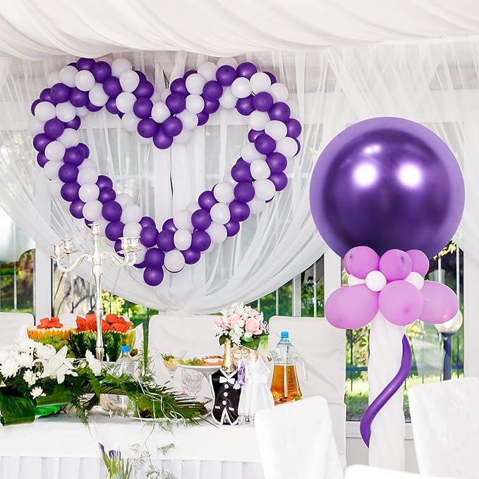 Latex Party Chrome Balloons 18inch 6pcs 45cm