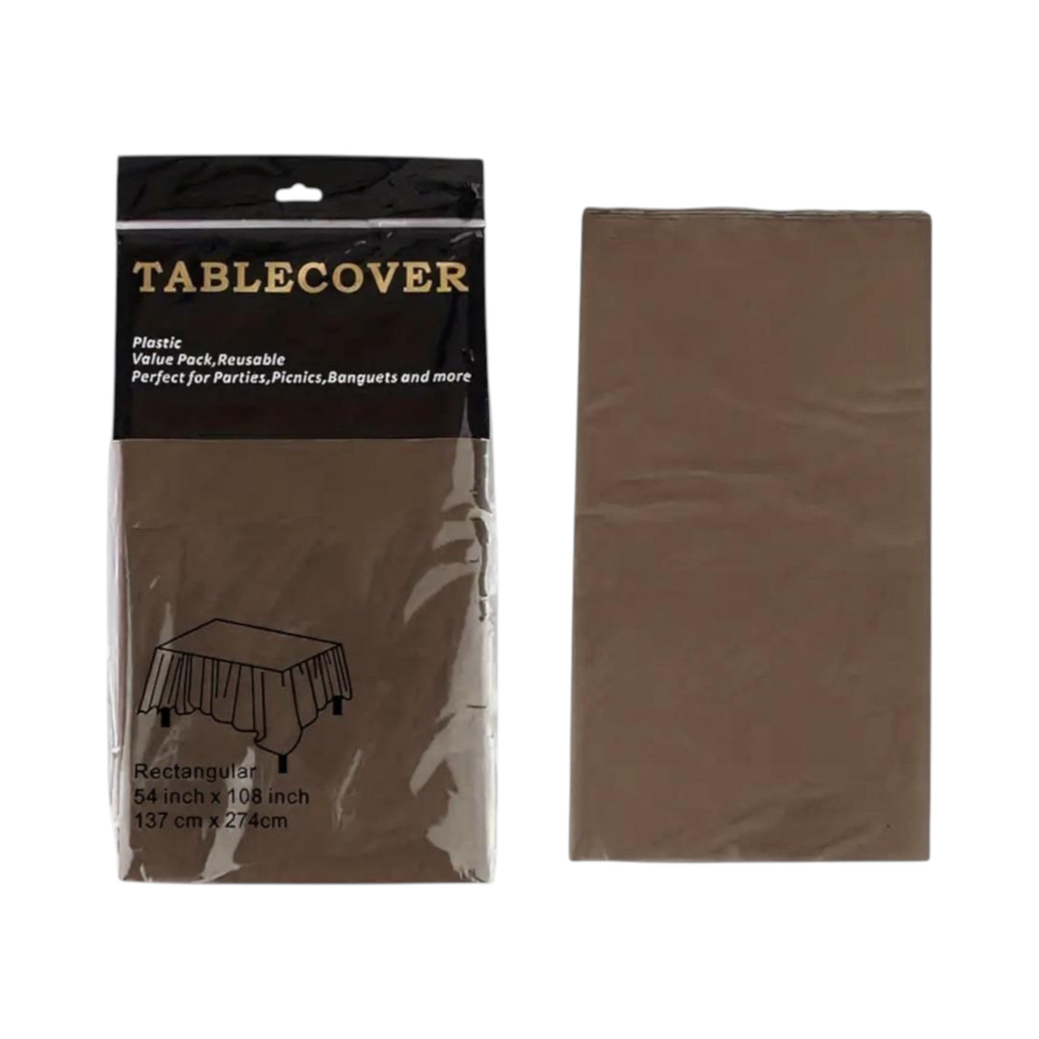 Plastic Table Cover 137x183cm 1pc