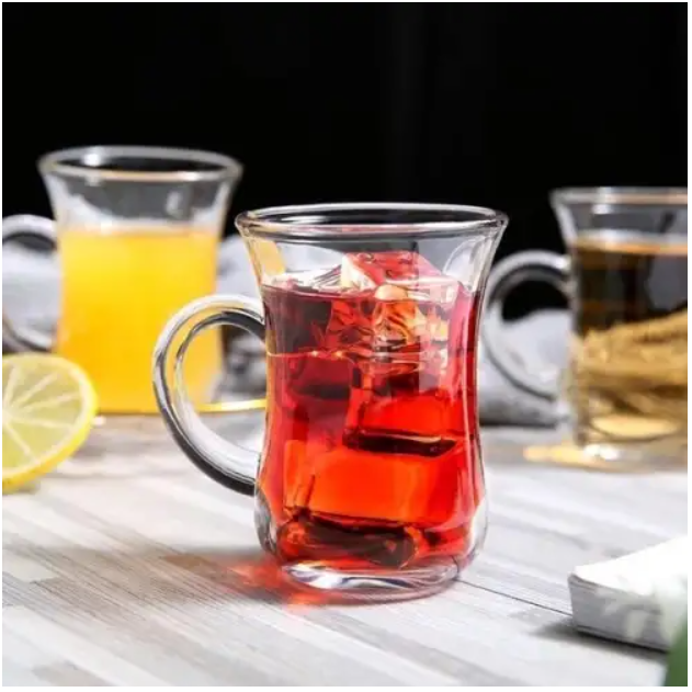 Turkish Glassb Tea Cup Set 6pack