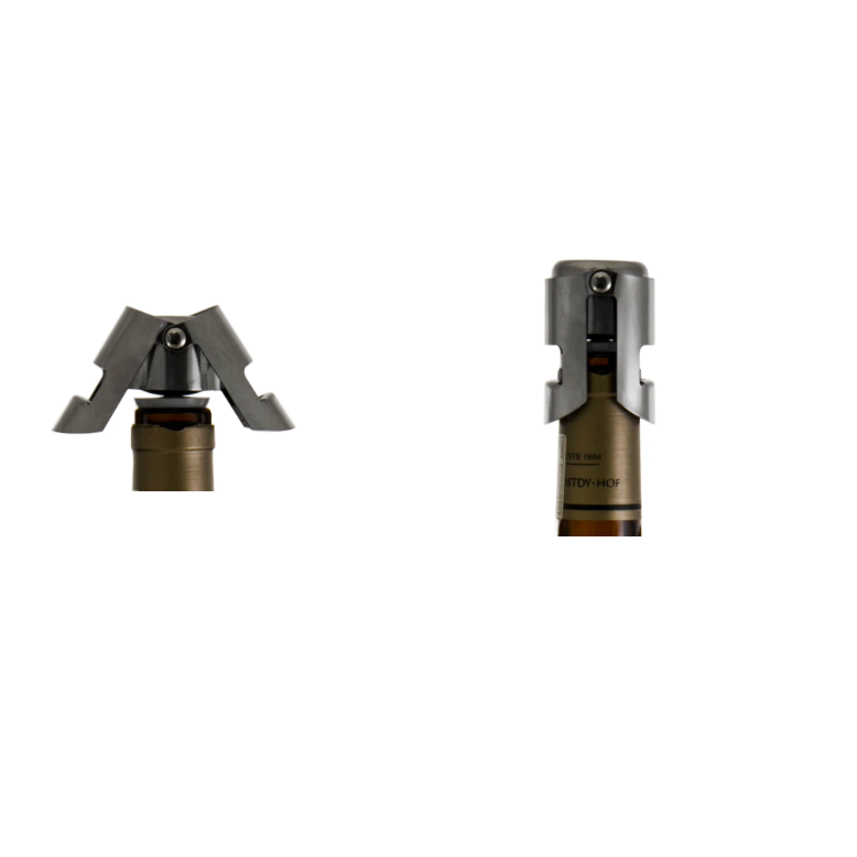 Bar Butler Bottle Stopper with Double Clip Stainless Steel