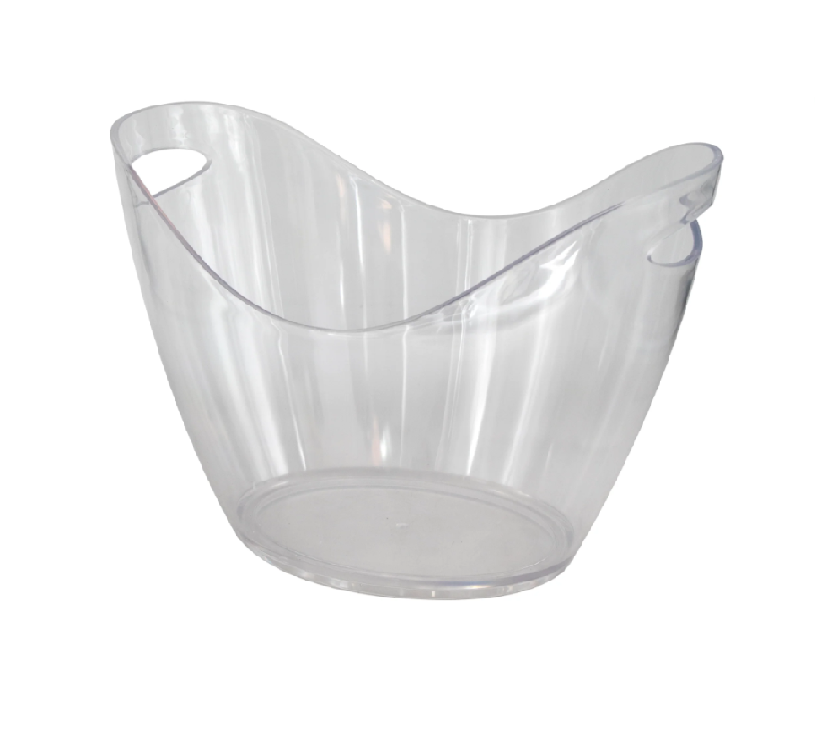 Bar Butler Wine Bucket Oval Clear PS Plastic 7Ltr