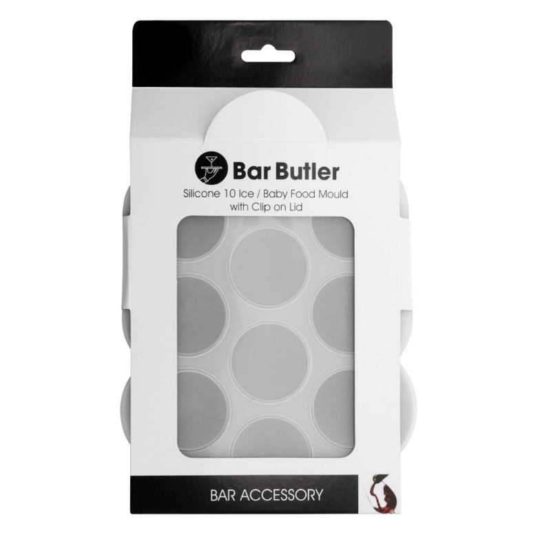 Bar Butler Ice Baby Food Silicone Mould with Cover Grey