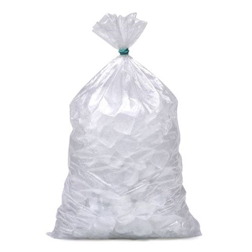 Plastic Bag 300x650mm 100microns 5kg Ice Block Bags No Punch 100pack