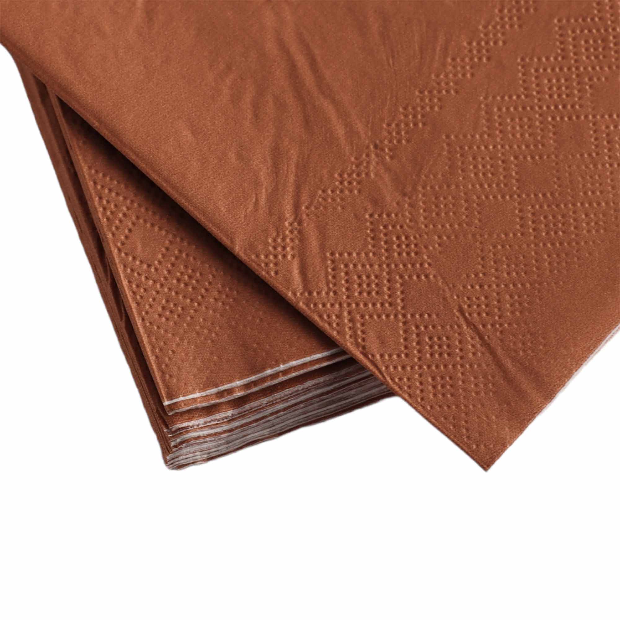 Luncheon Napkin Paper Serviettes Brown 33x33cm 20pc