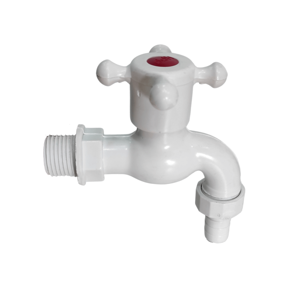 Plastic Tap Garden White 1 -2x3-4 9135