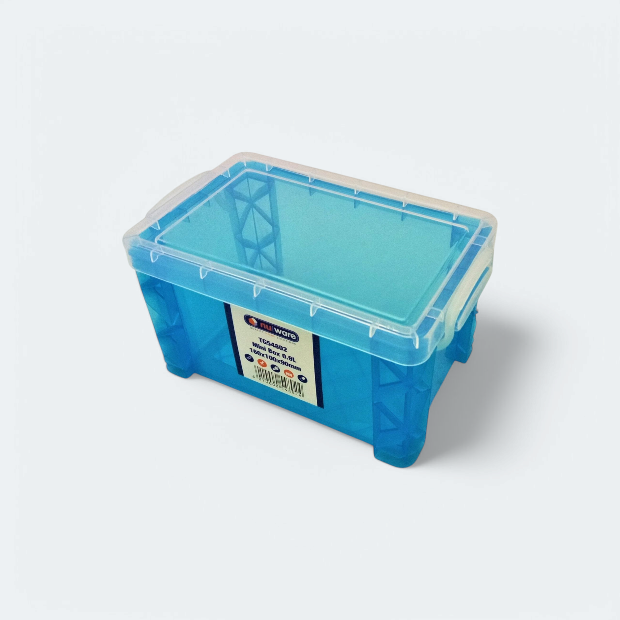 Nu Ware Mini Plastic Storage Box 0.9L 160x100x90mm