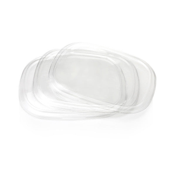 Zibo Oval Lunch Meal Container Tray Black Microwaveable