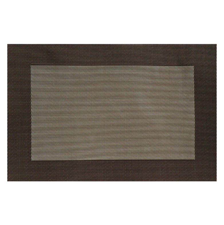 Regent Place Mats Woven PVC Brown with Border 4Pack Roll