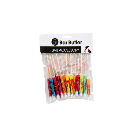 Bar Butler Cocktail Umbrellas Multi-Color 24pack 21340