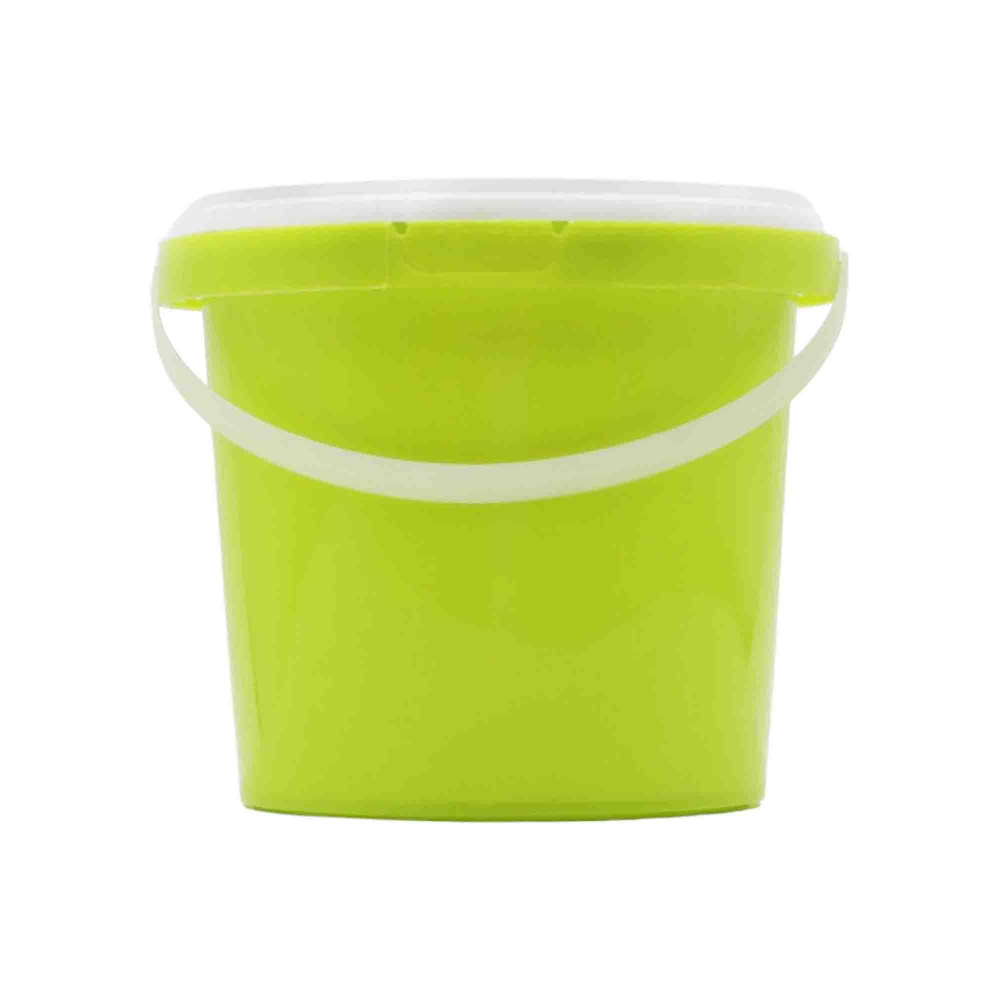 1L Plastic Bucket Air Tight Transparent Lid