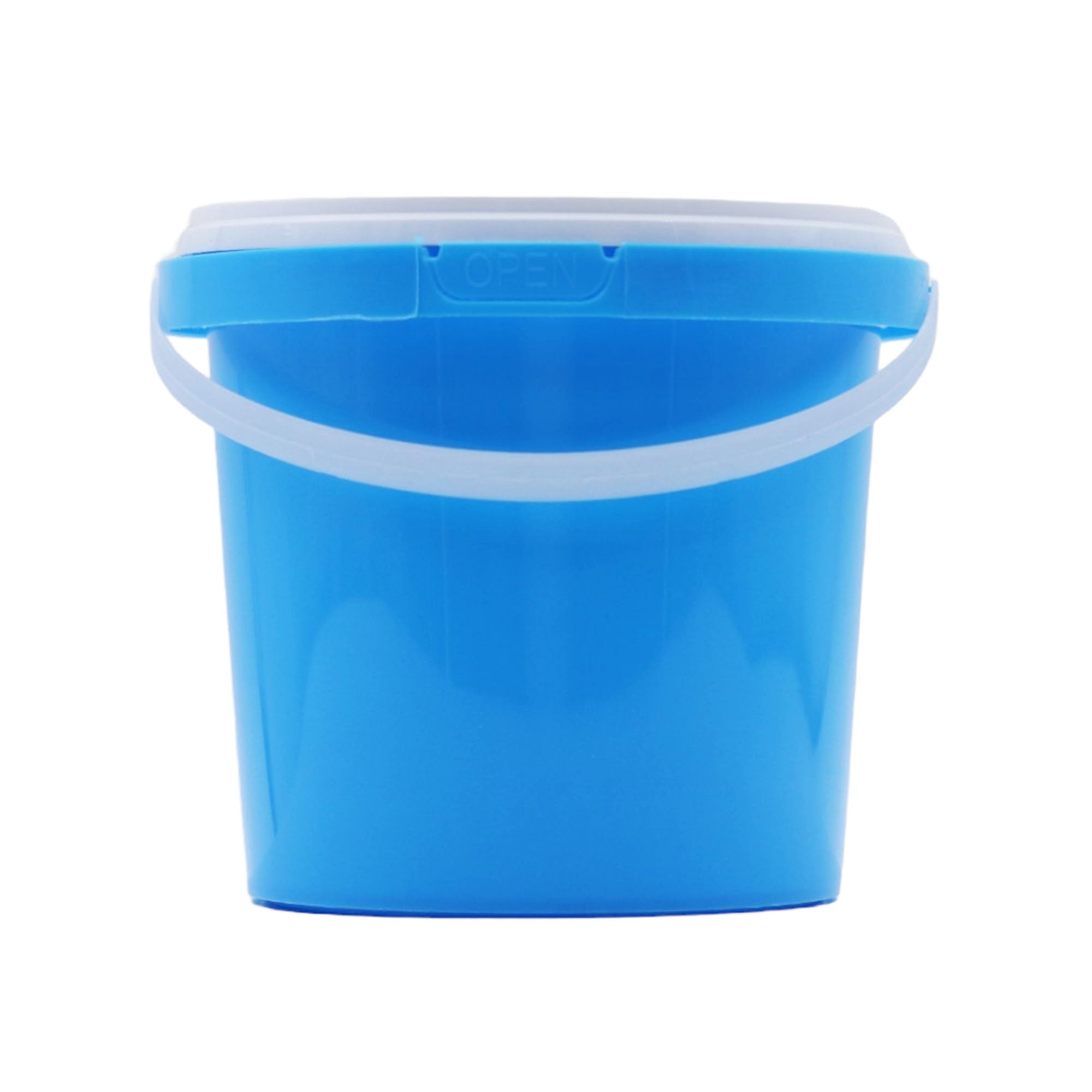 1L Plastic Bucket Air Tight Transparent Lid