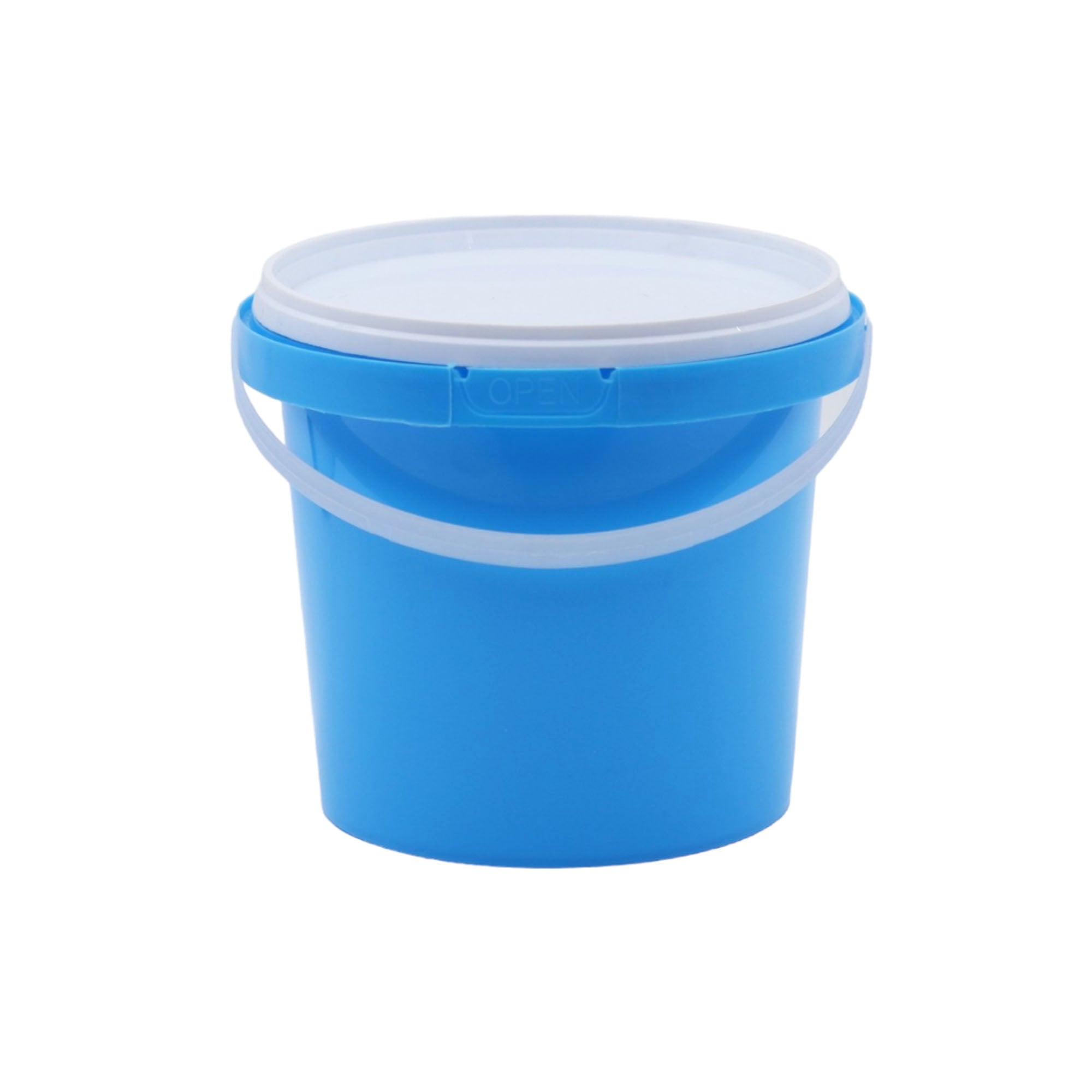 1L Plastic Bucket Air Tight Transparent Lid