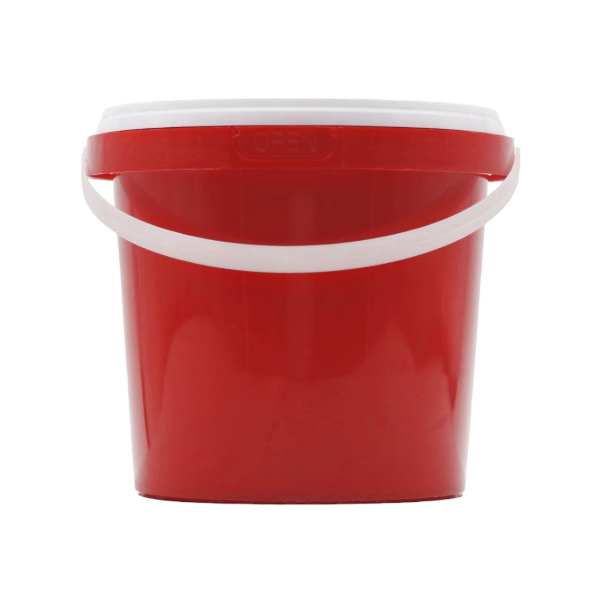 1L Plastic Bucket Air Tight Transparent Lid