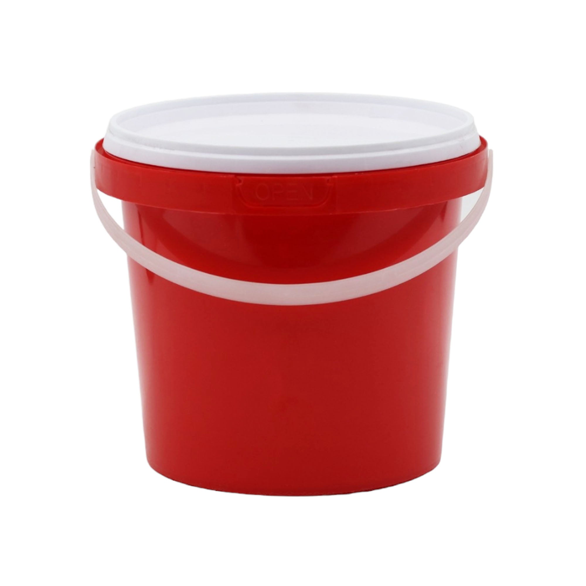 1L Plastic Bucket Air Tight Transparent Lid