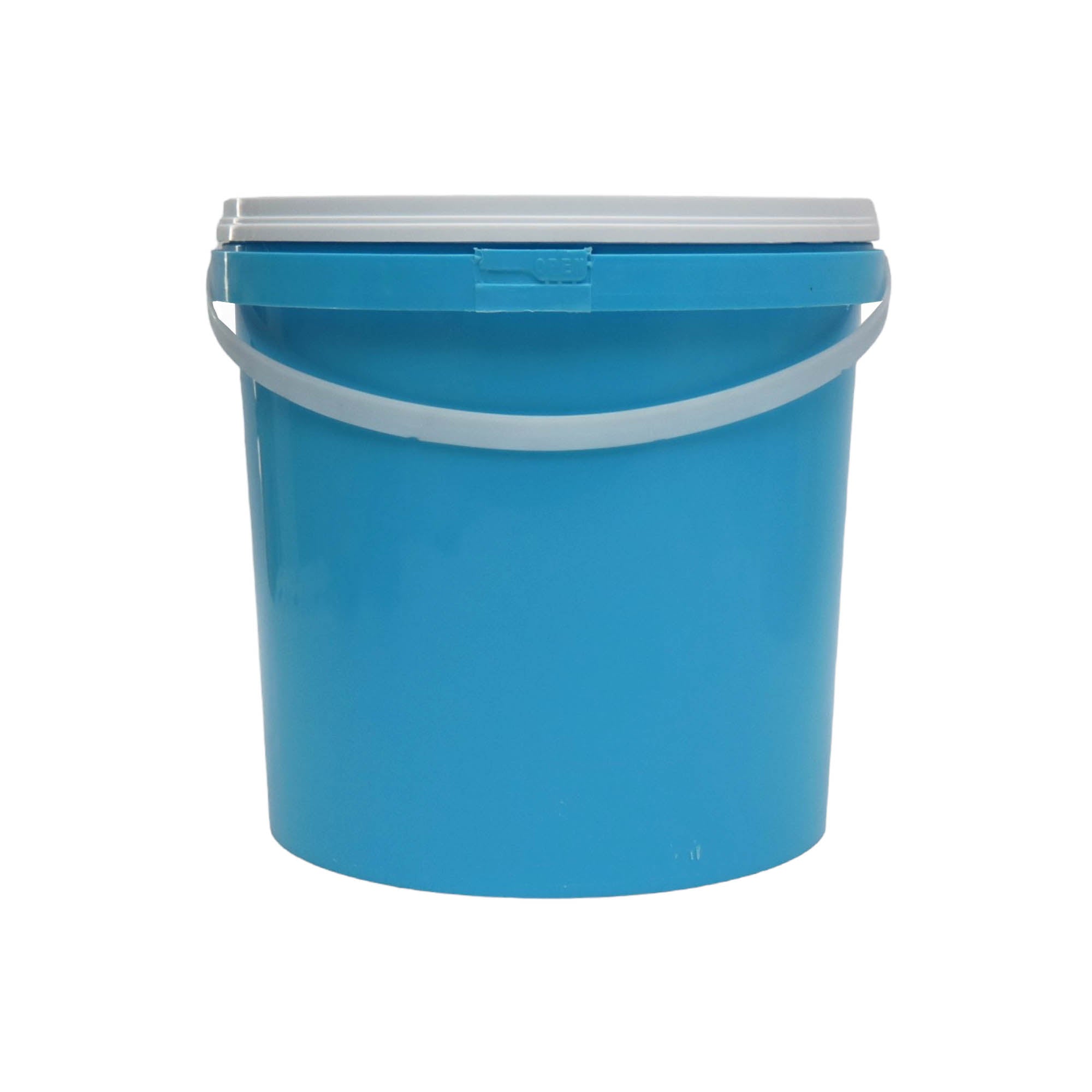 10L Plastic Bucket with White Lid