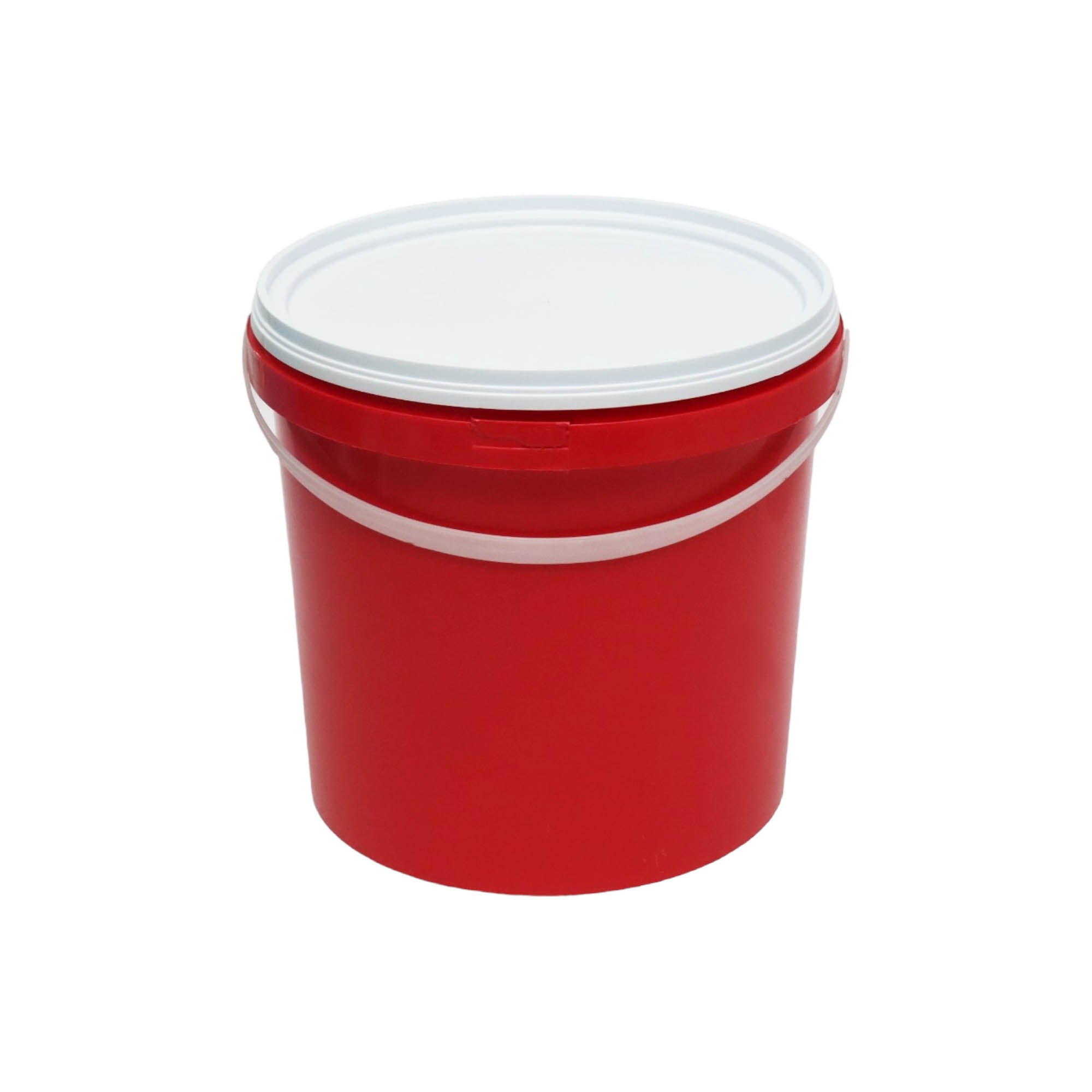 10L Plastic Bucket with White Lid