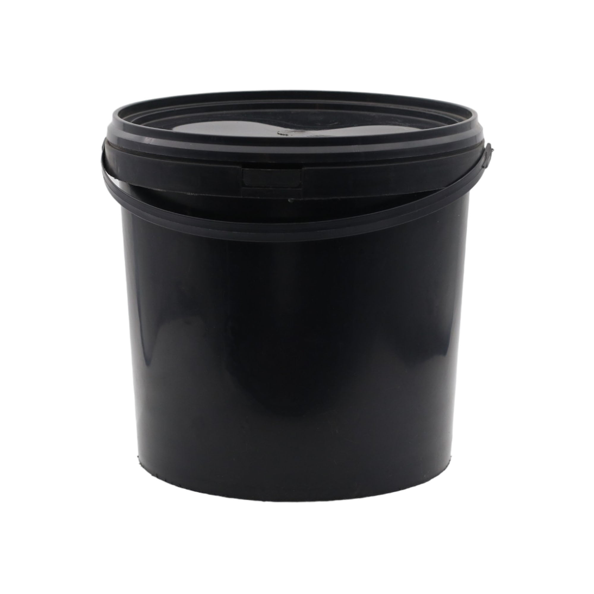 10L Plastic Bucket Recycled Econo with Black Lid