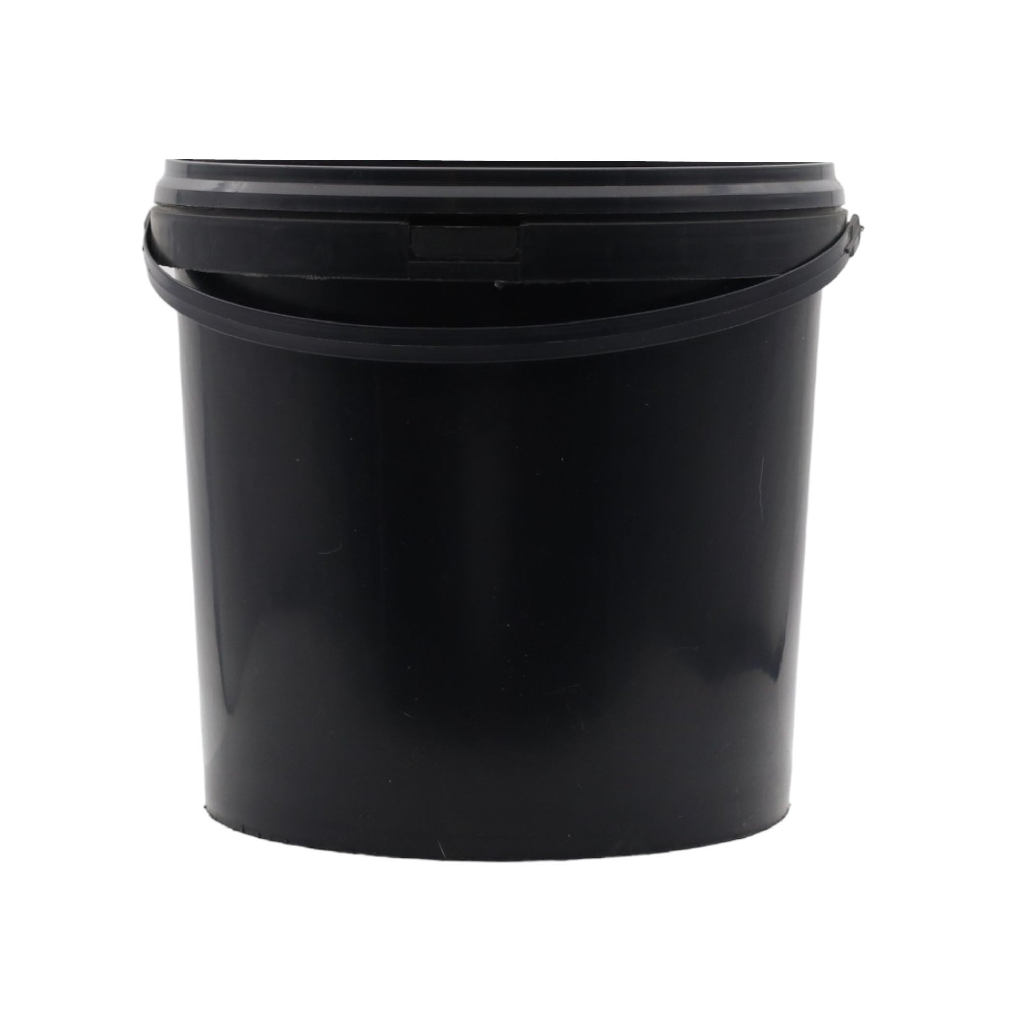 10L Plastic Bucket Recycled Econo with Black Lid