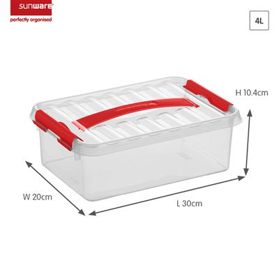 Sunware Q-Line Line Storage Utility Container Box 4L