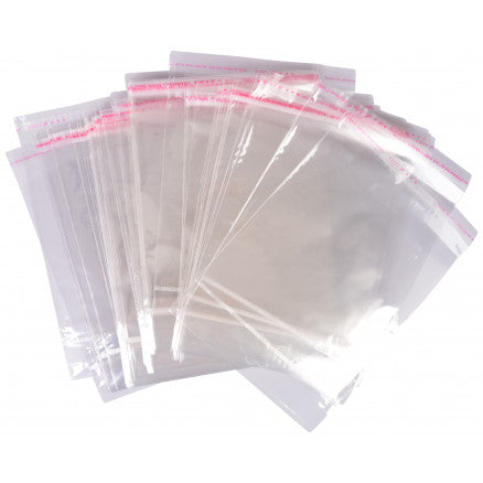 Polyprop Cellophane Selfseal Bags 16x23cm+4mm 100pack