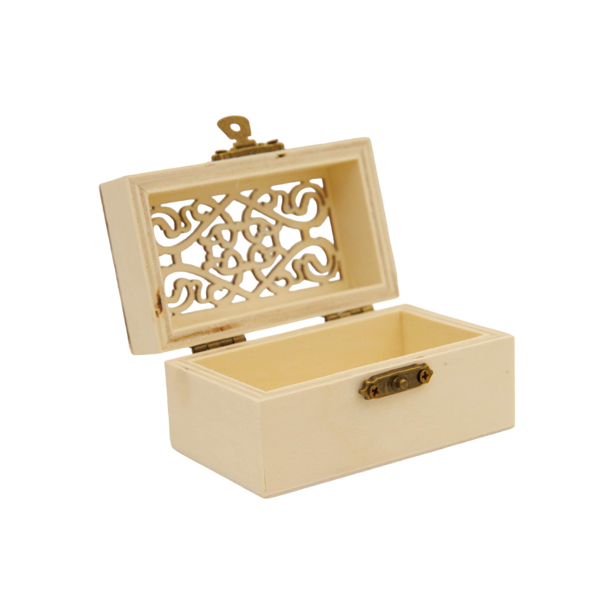 Wooden Jewellery Gift Box Square Shape 9x5.5x5cm