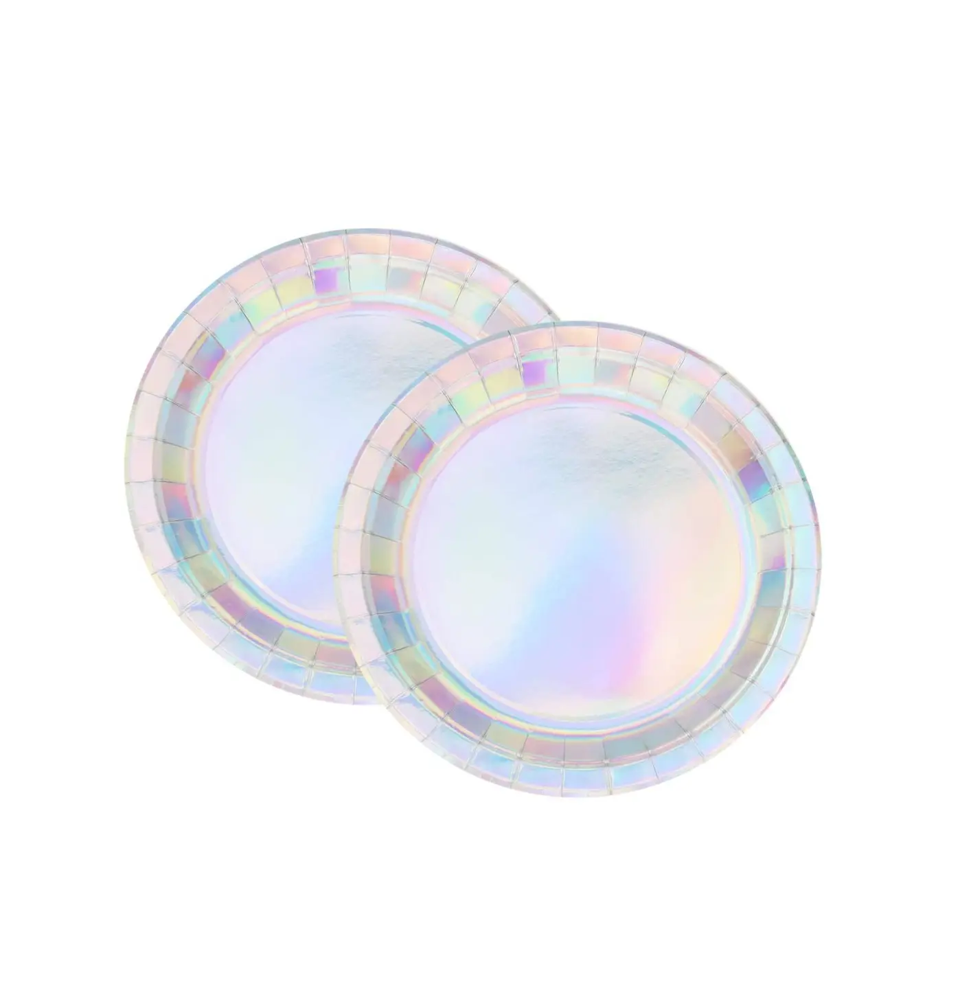 Disposable Party Paper Plates Pearl 9Inch 23cm 10pack