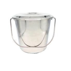 15L Stainless Steel Bucket with Lid