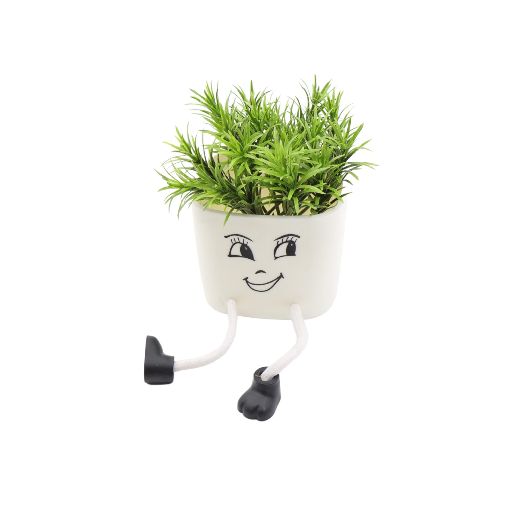 Nu Ware Plastic Flower Pot EmojiHanging Legs