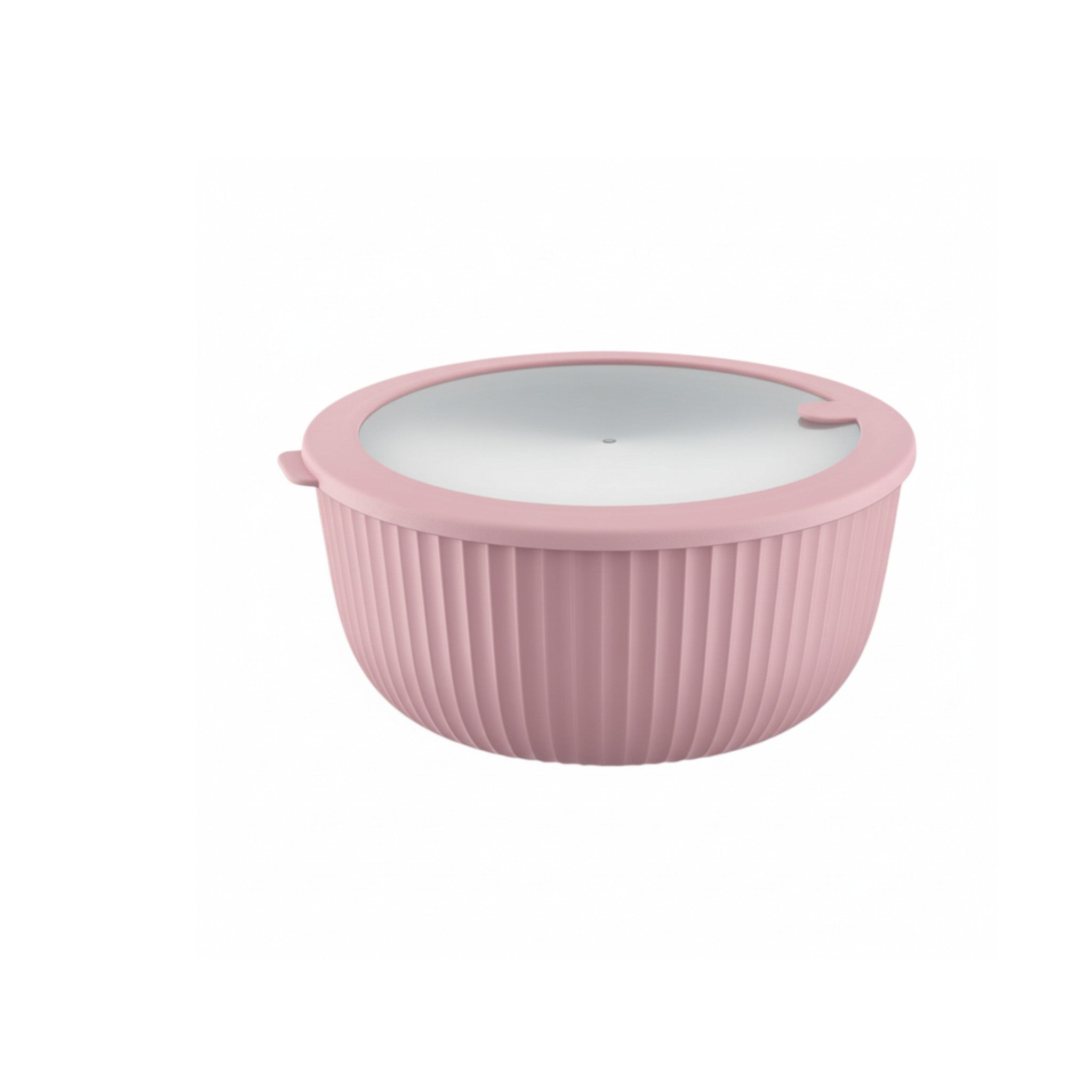 Plastic Elegant Line Dora Bowl with Lid 4.2Ltr