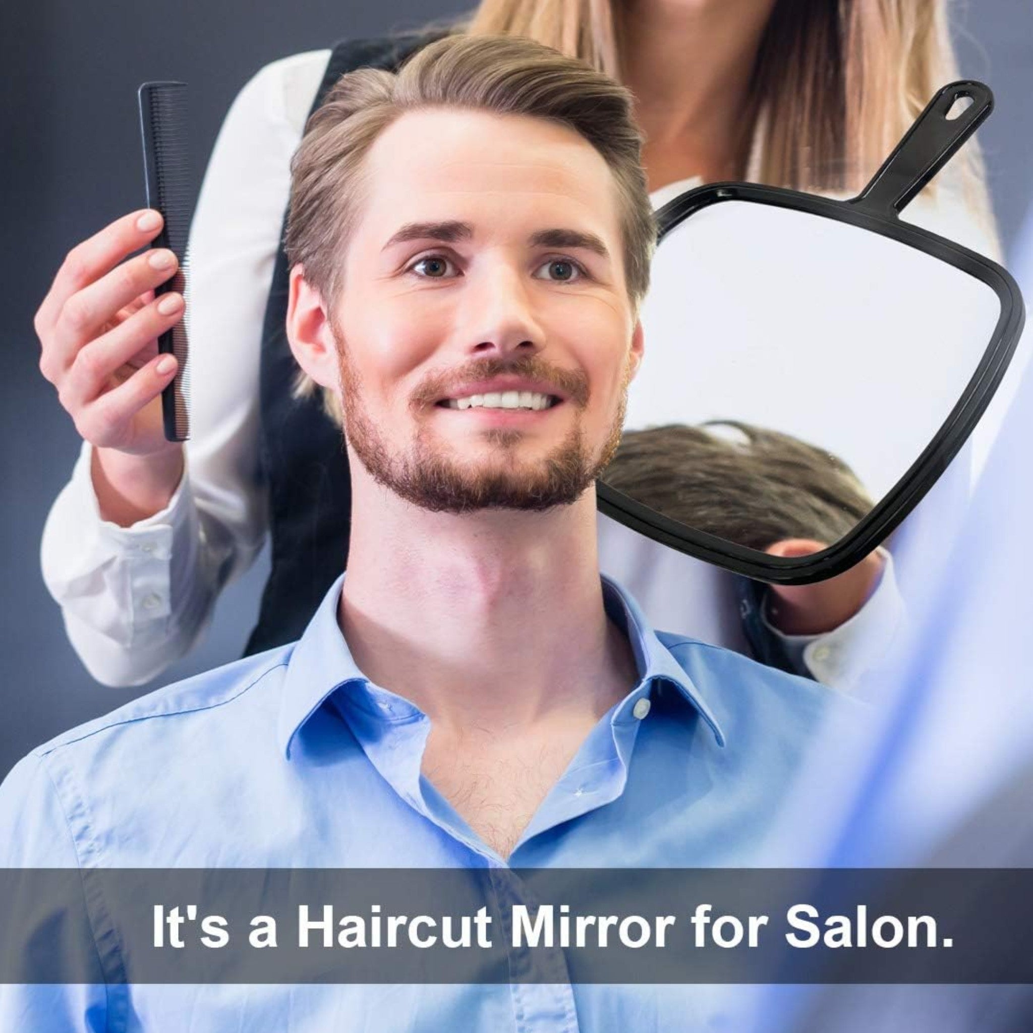 Handheld Face Mirror Large 23x31cm