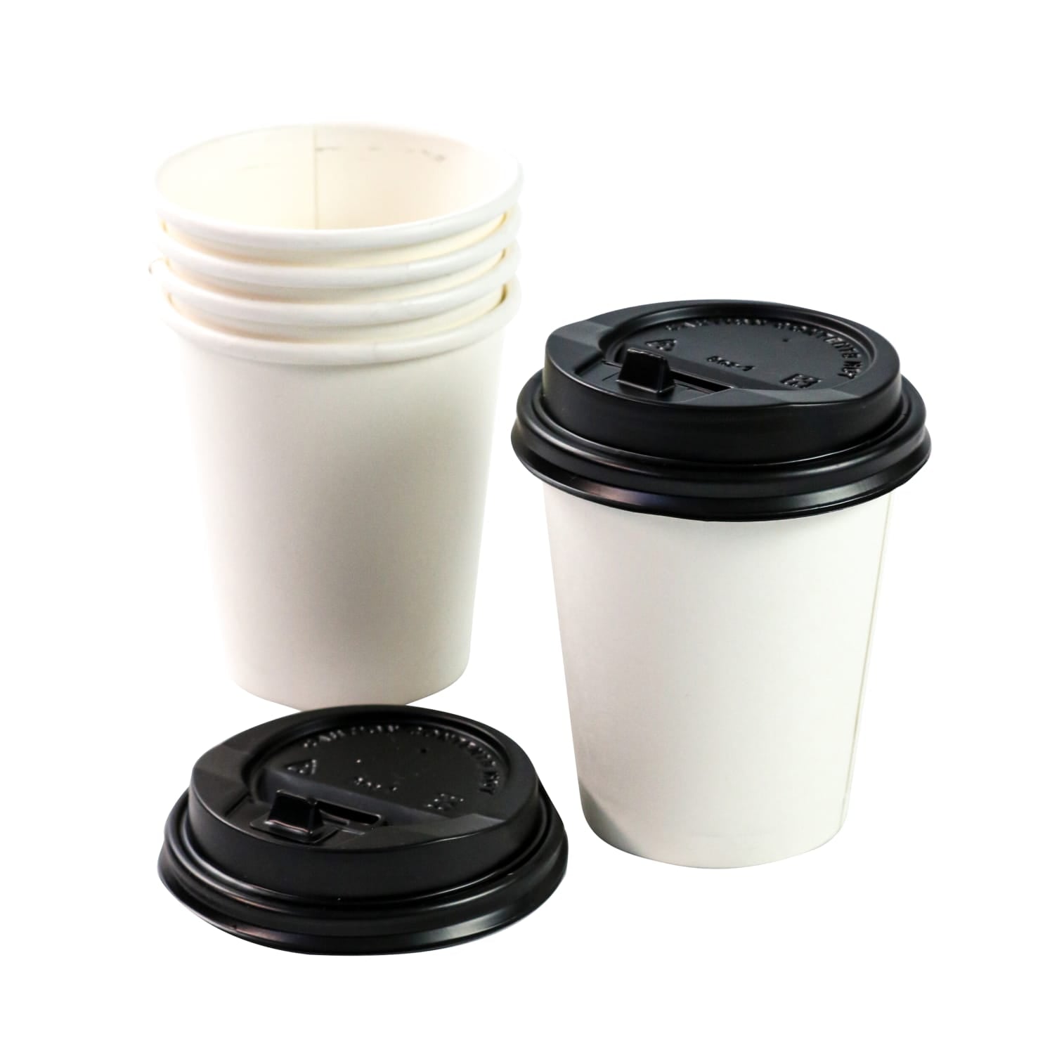 350ml Paper Coffee Cups Single Wall Plain 5pack