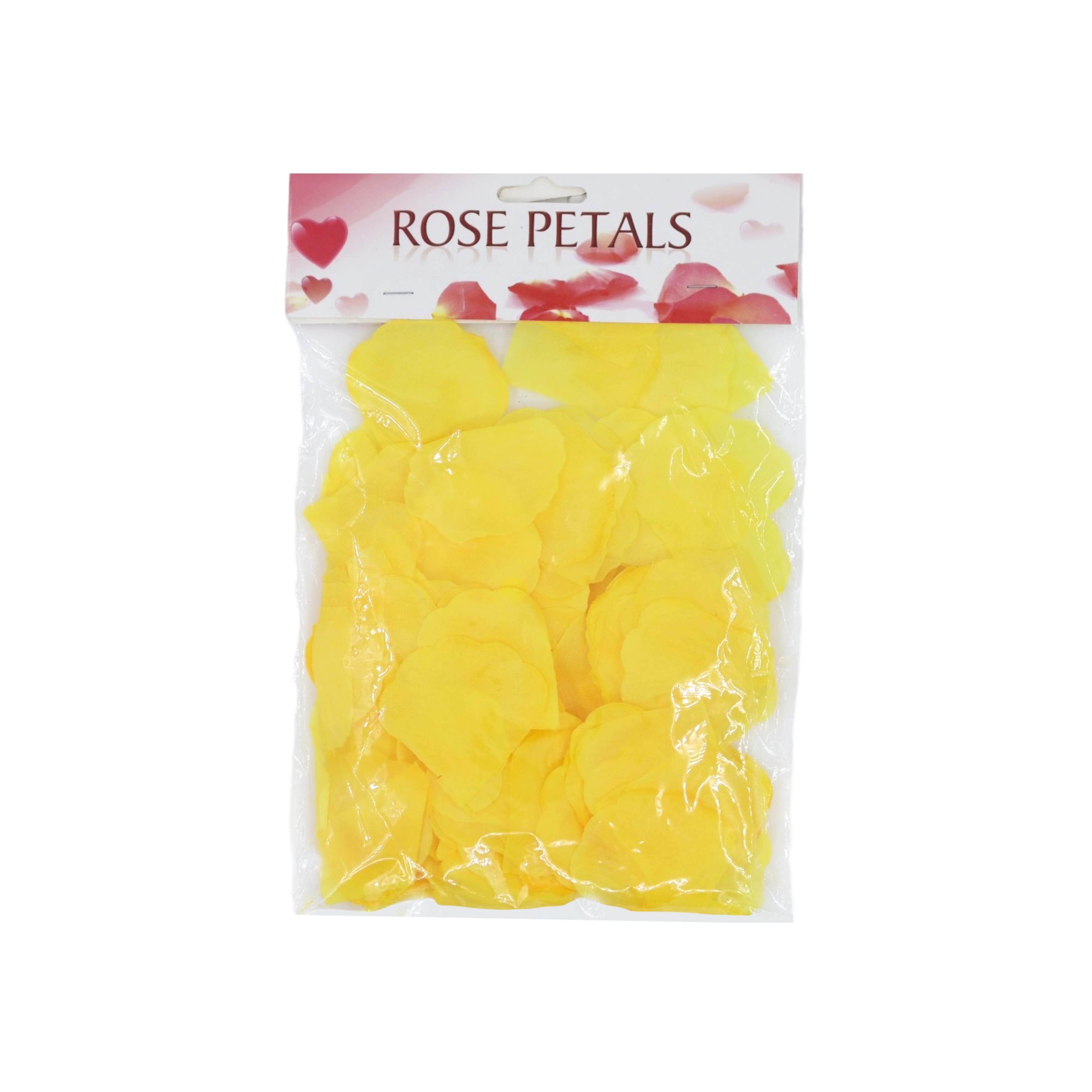 Artificial Yellow Rose Petals 150pcs