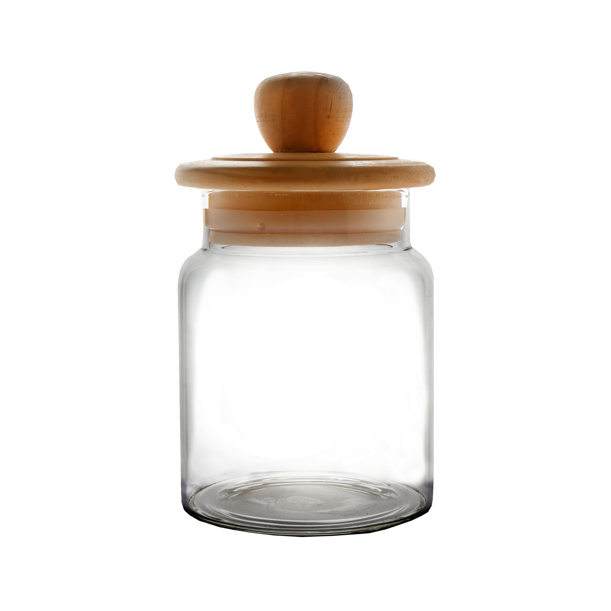 Glass Canister Medium Round  GL28772