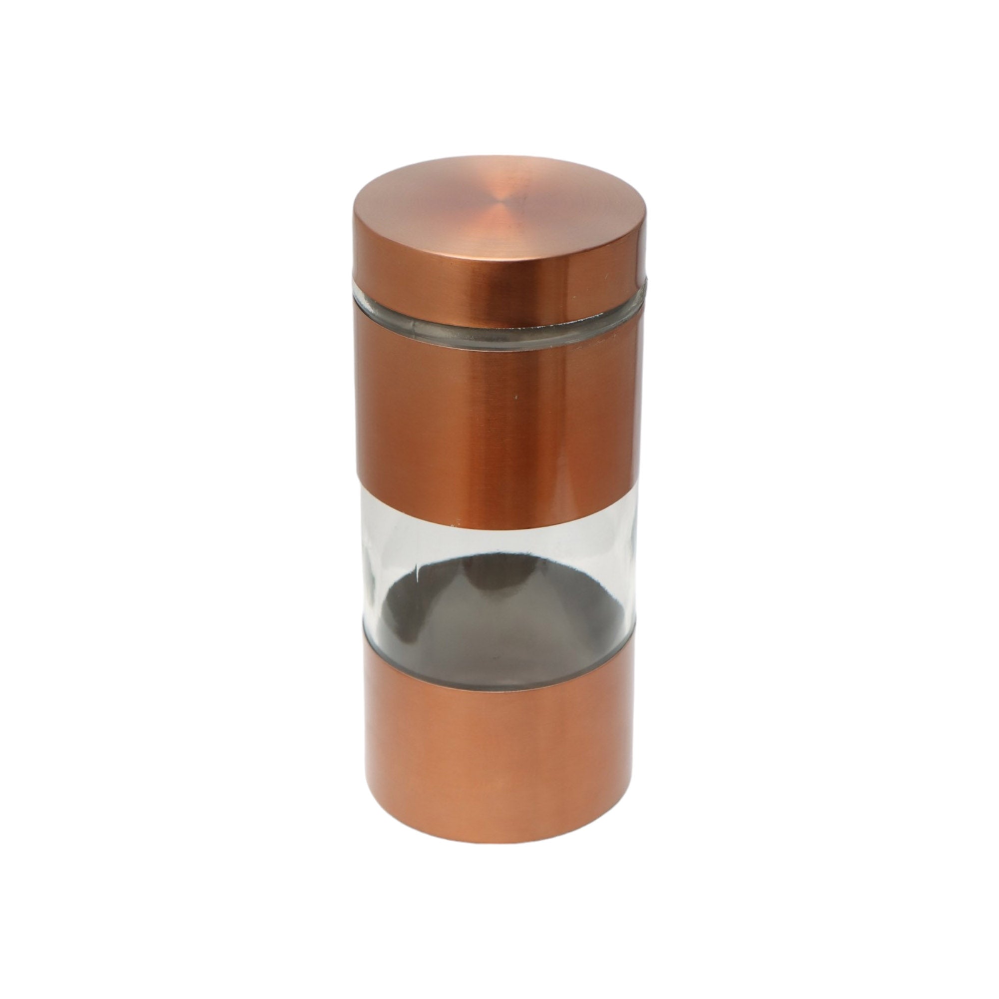 Glass Canister Large Round Copper GL28443