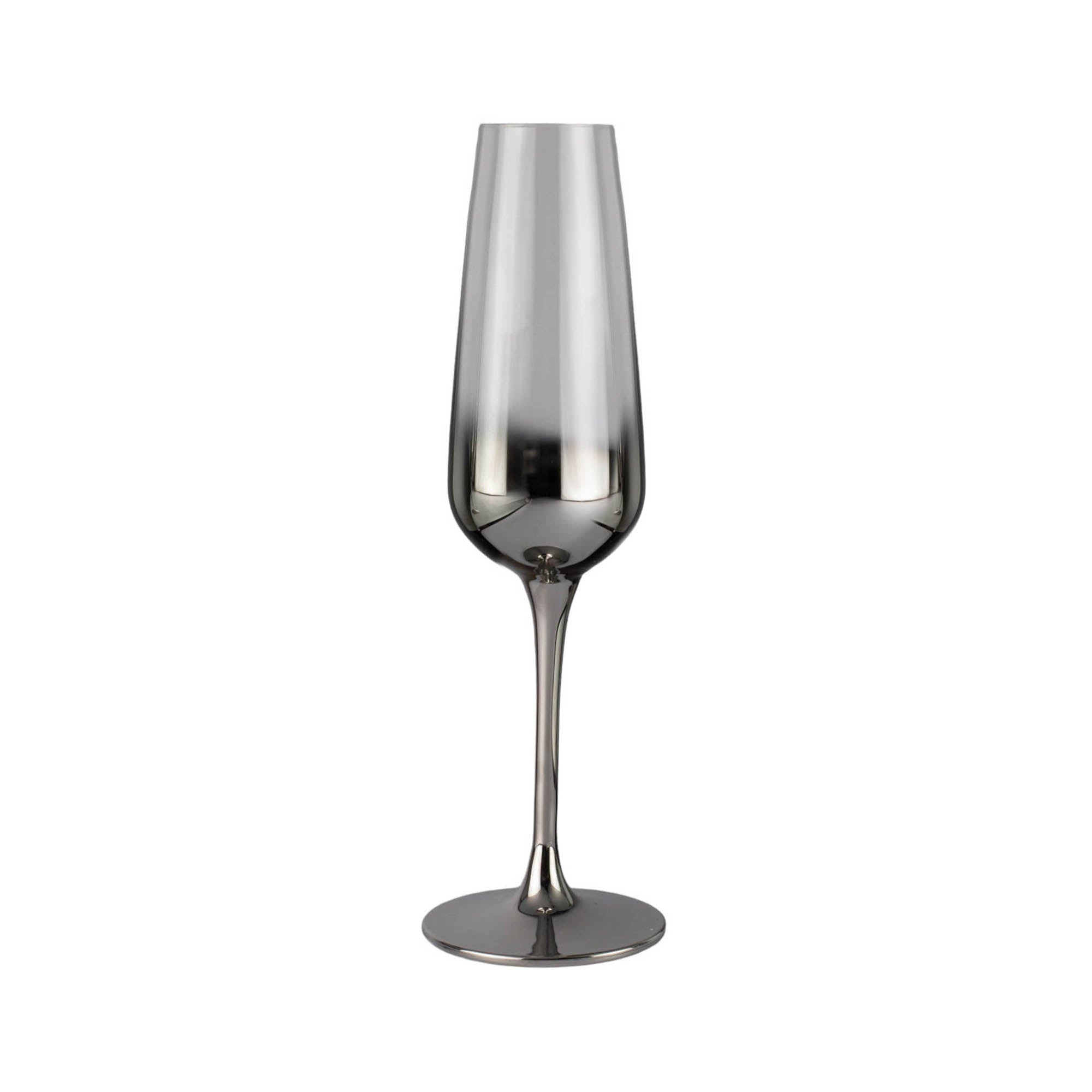 Glass Tumbler Silver Champagne Silver