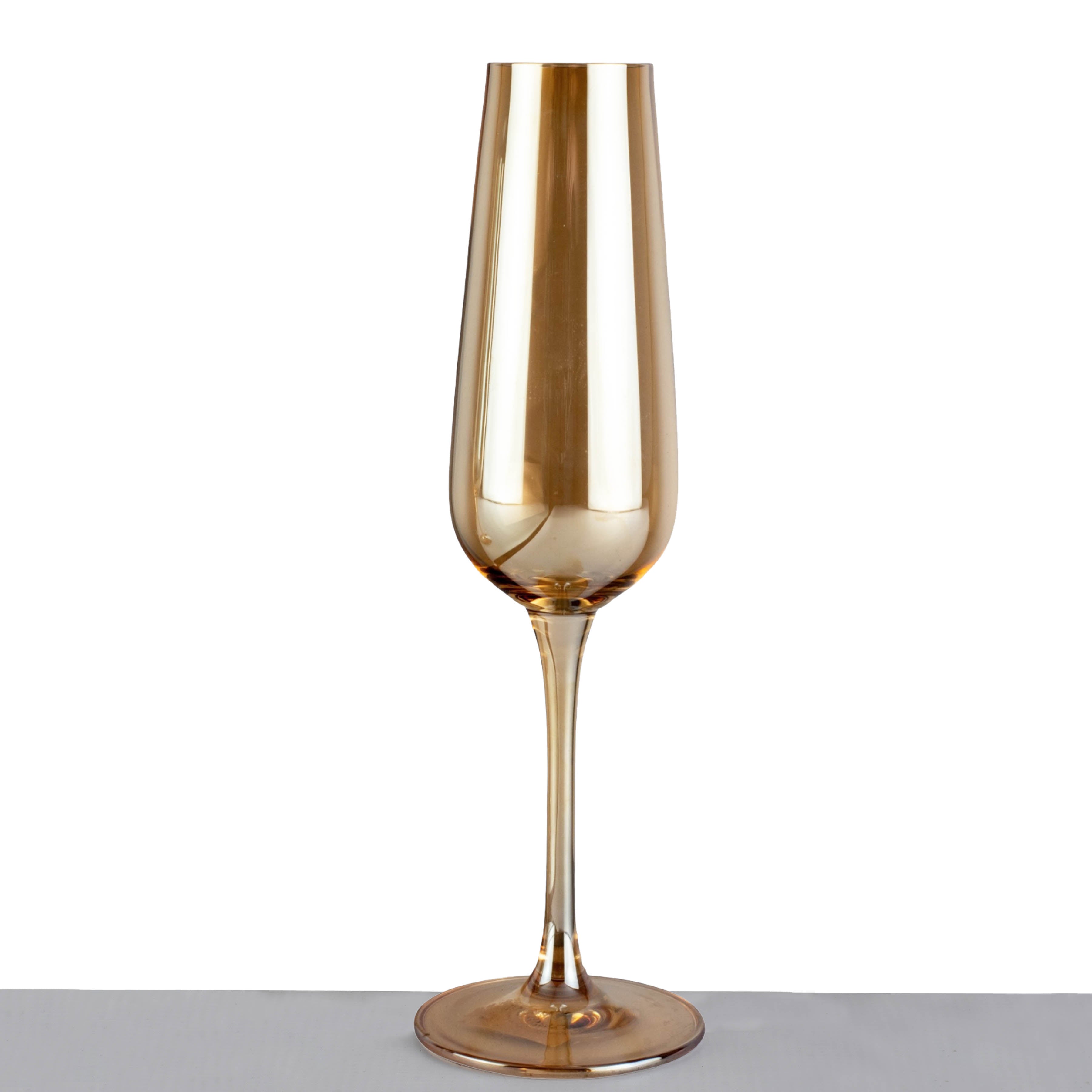 Glass Tumbler Gold Champagne