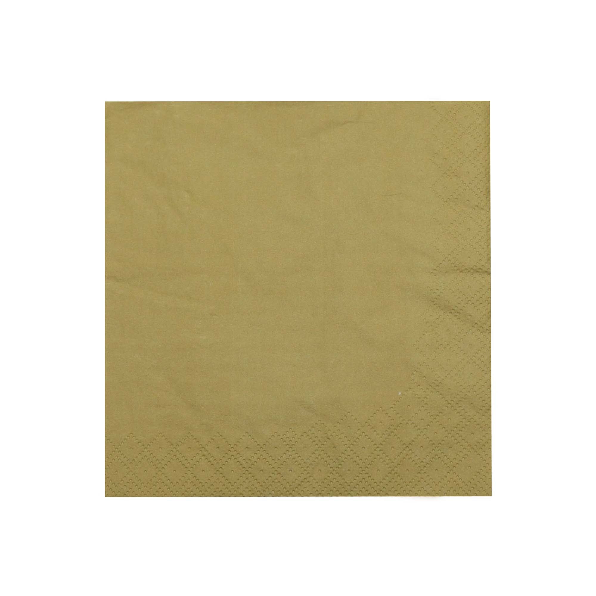 Luncheon Napkin Paper Servietttes Gold 2ply