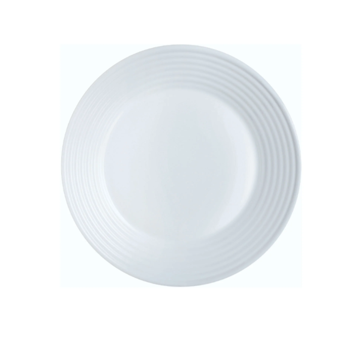Luminarc Stairo Large Dinner Plate 27cm White Tempered Glass 39987