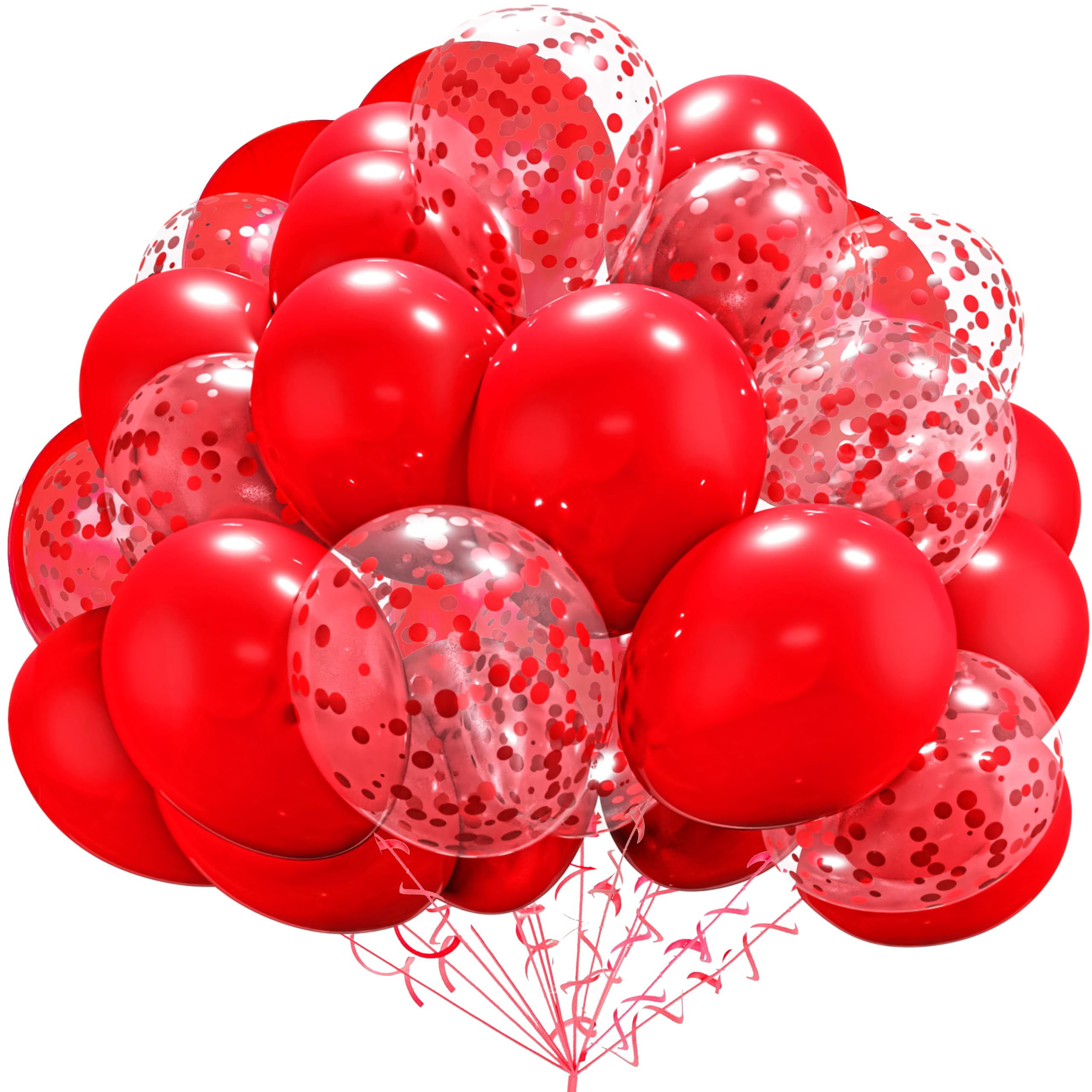 Latex Balloons with Confetti 10pcs in Bag Helium or Air