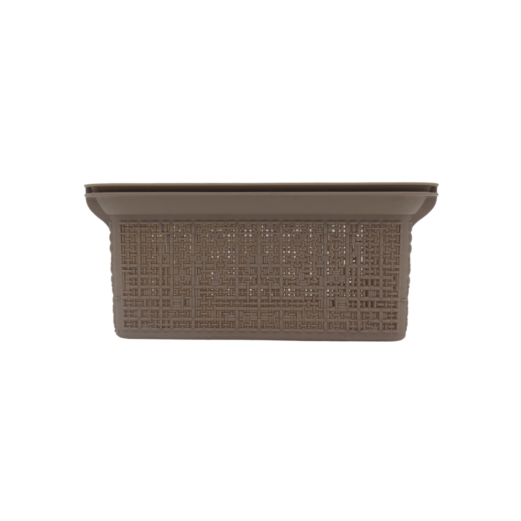 Nu Ware Plastic Woow Design Organizing Laundry Basket wooden Handle IC-TP622