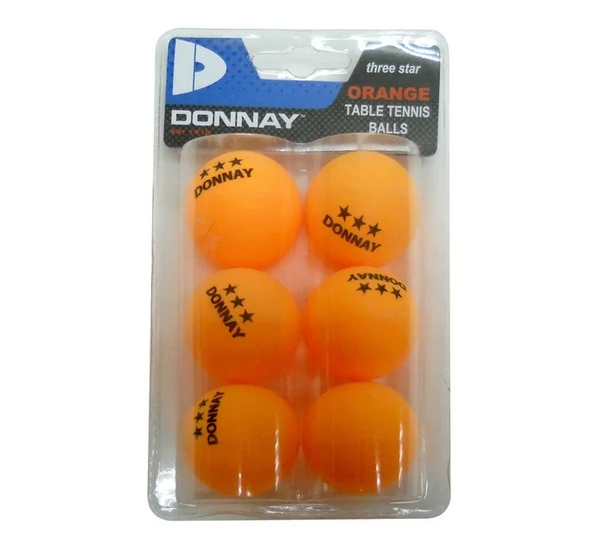 Donnay 3Star Table Tennis Balls 6Pack