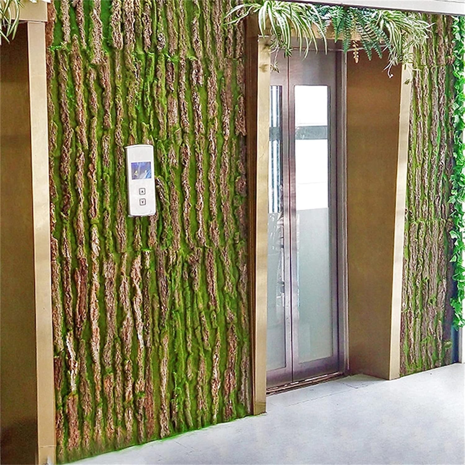 Artificial Tree Bark with Moss Mat for Decoration 50cmx100cm