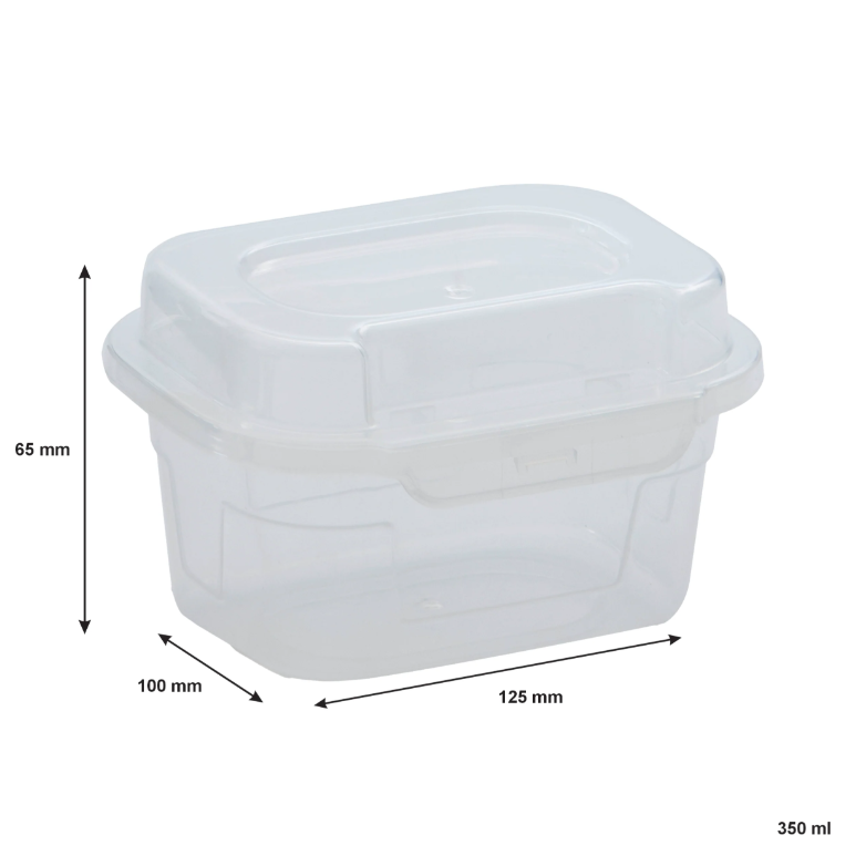 Regent 350ml Kempy Storage Utility Container Box Clear