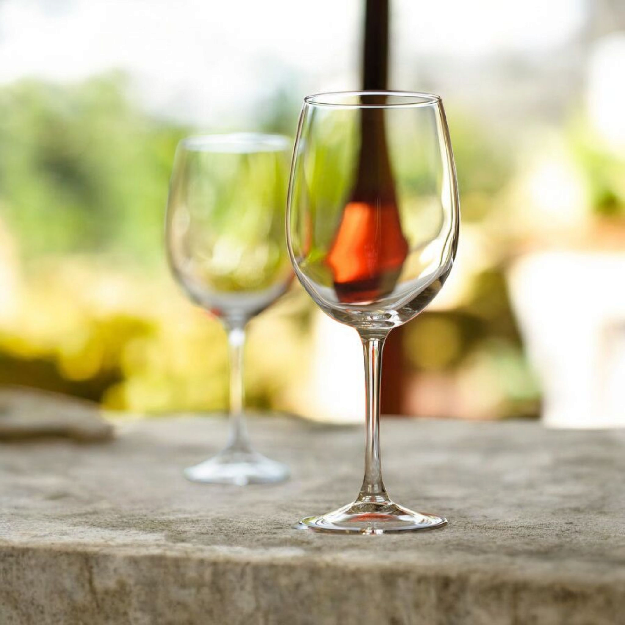 Bohemia Glass Tumbler 600ml Crystalite Stemmed Wine 4pack