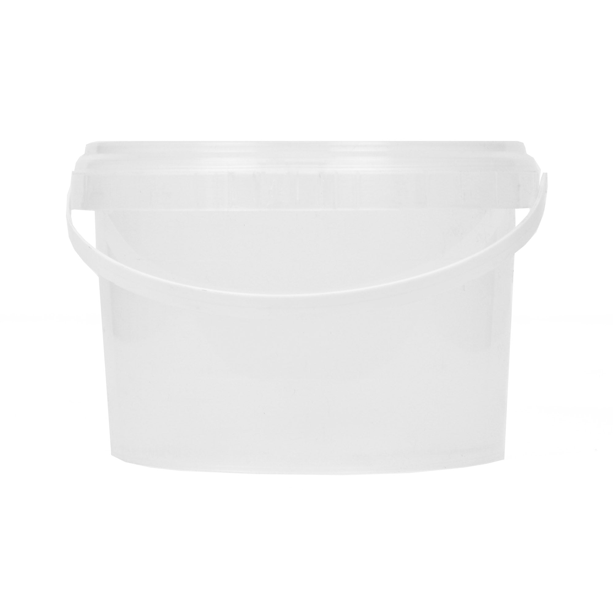 1L Plastic Bucket Air Tight Lid Frosted