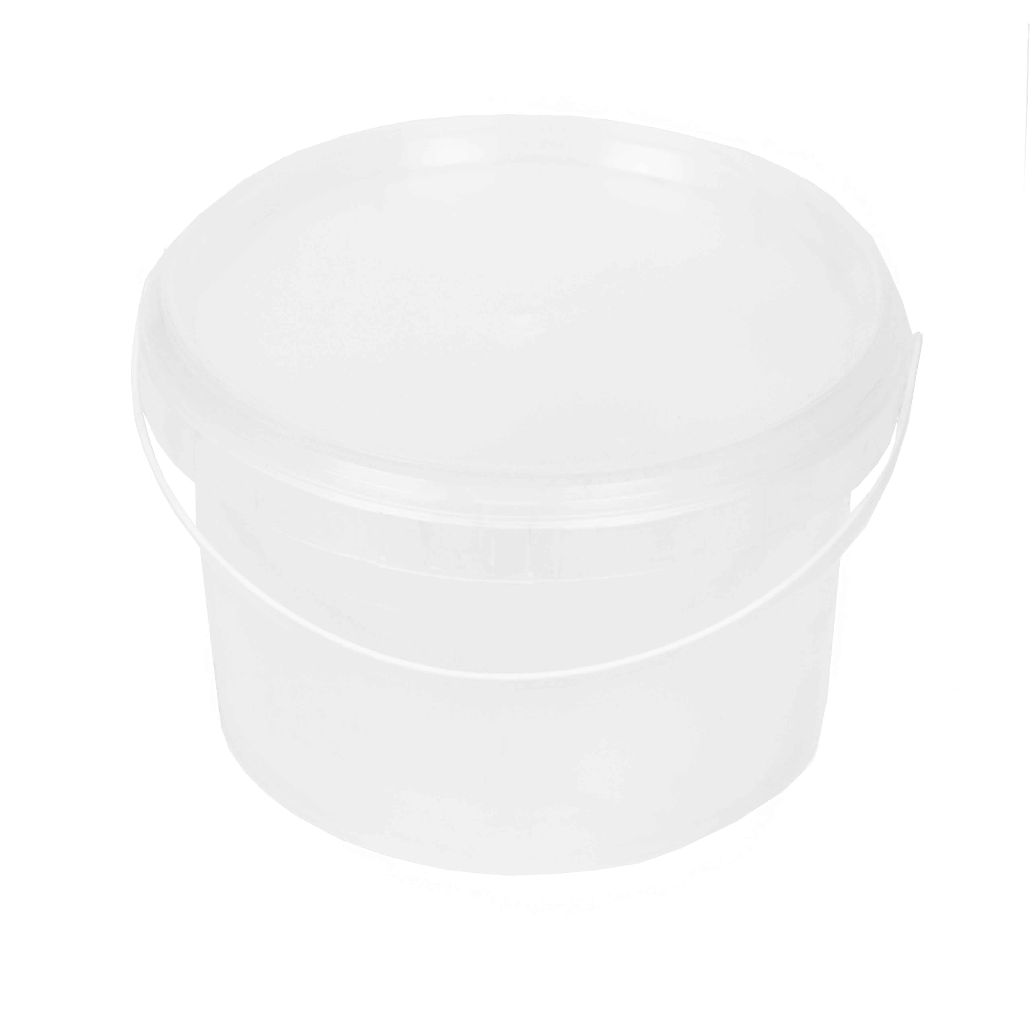 1L Plastic Bucket Frosted with Air Tight Lid