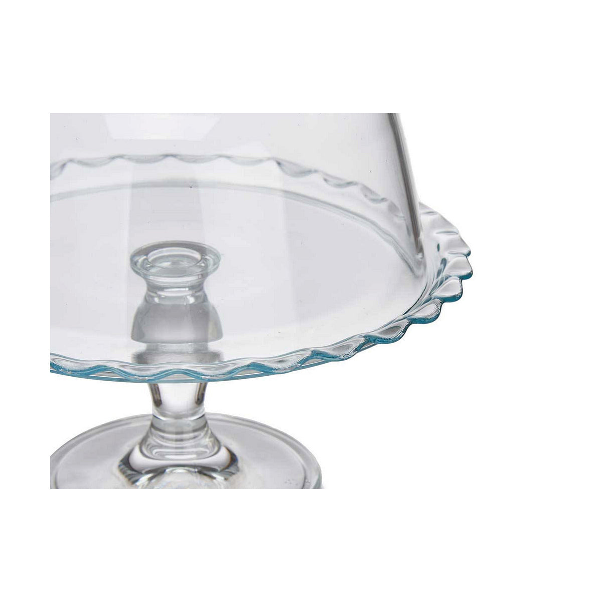 Pasabahce Petit Patisserie Cake Dome 26.4x26cm with Serving Base Tray Footed 23095