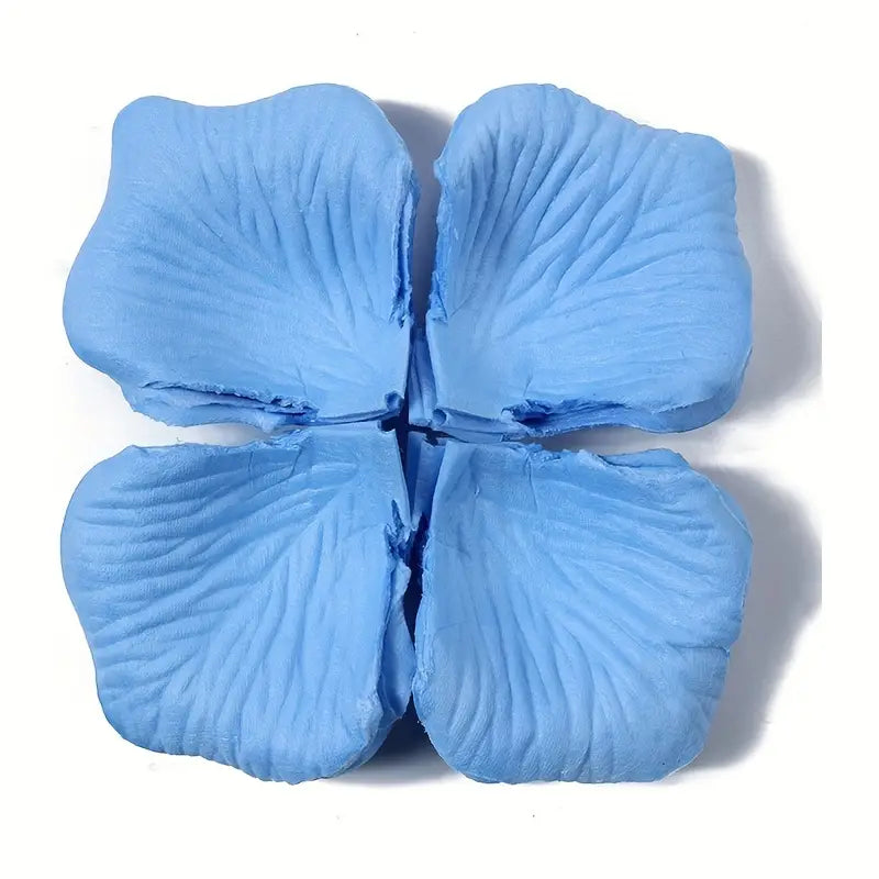 Artificial Light Blue Rose Petals 150g