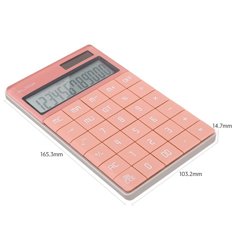 Deli Calculator 165.3x103.2x14.7mm Digits White ENS041