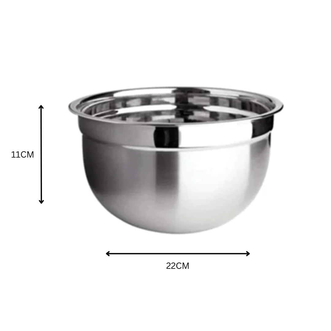 German Bowl 22cm Stainless Steel Round SGN892